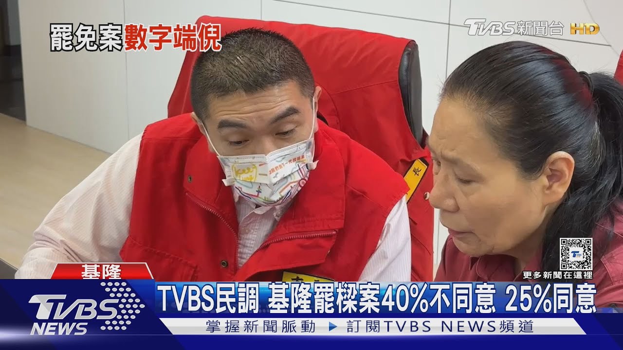 TVBS民調 基隆罷樑案40%不同意25%同意