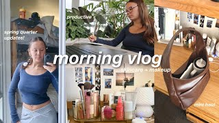 Download lagu chatty morning vlog ☕️ (spring qtr updates, grwm, new bag) mp3