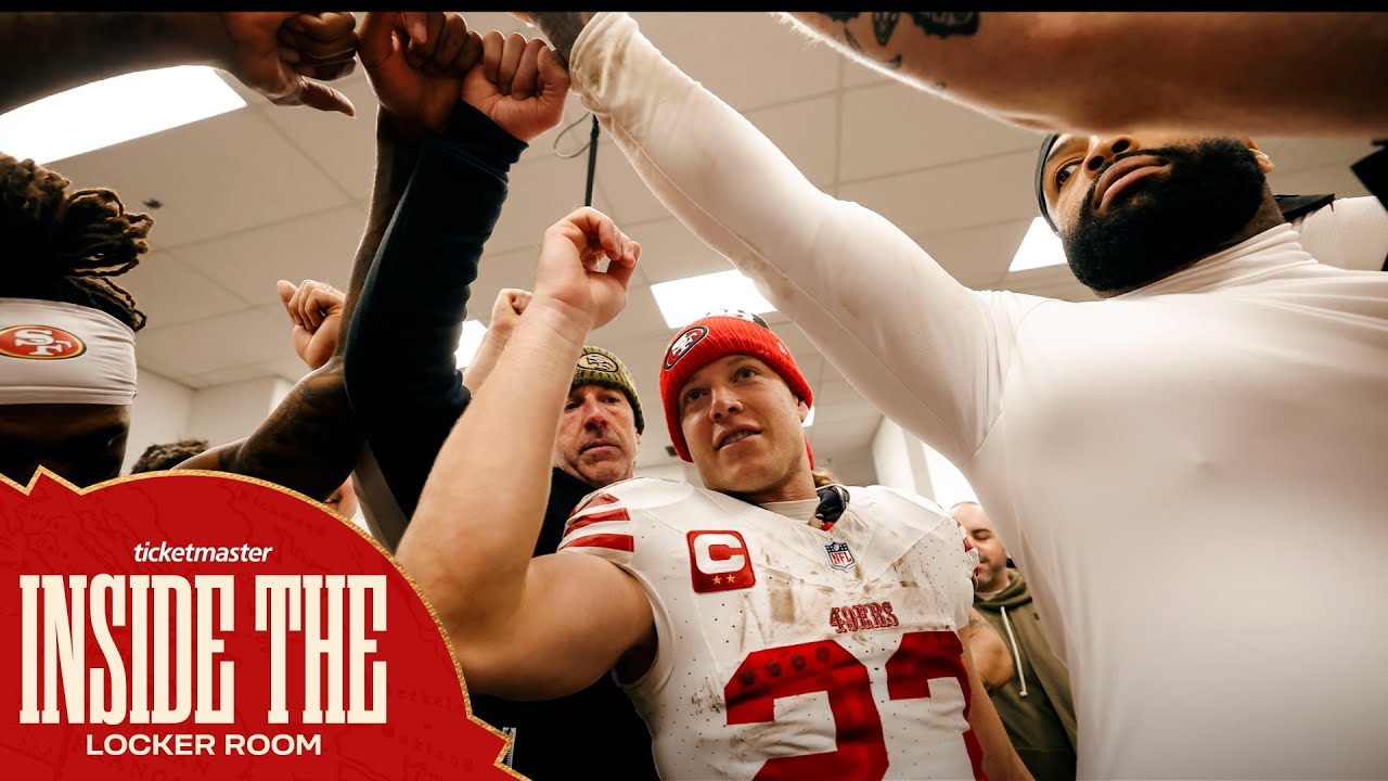 Go Inside the 49ers Locker Room Following Week 13 vs. Browns