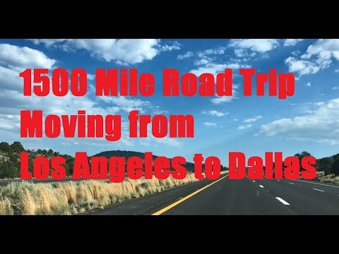 Road Trip: Moving from California to Texas in Hyundai Genesis (Sightseeing, MPG, etc.) Video
