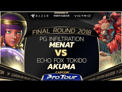 PG INFILTRATION (Menat) vs. Echo Fox Tokido (Akuma) - Grand Finals  - FR 2018 - SFV - CPT 2018