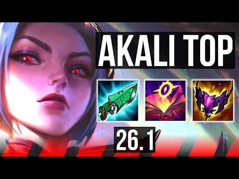 AKALI vs SETT (TOP) | 8k gold comeback, Good KDA: 17/2/10, 47K damage | KR Master | 26.1