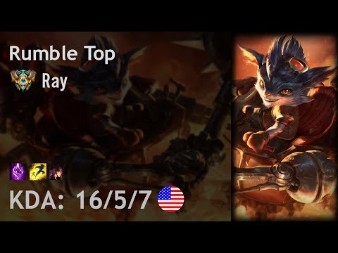 Rumble Top vs Camille - Ray - NA Challenger Patch 7.13