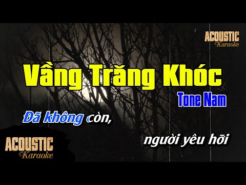 Vầng Trăng Khóc Karaoke Acoustic Guitar | Tone Nam