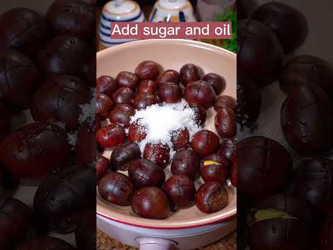 Best Way To Cook Chestnuts 🌰 #satisfying #short