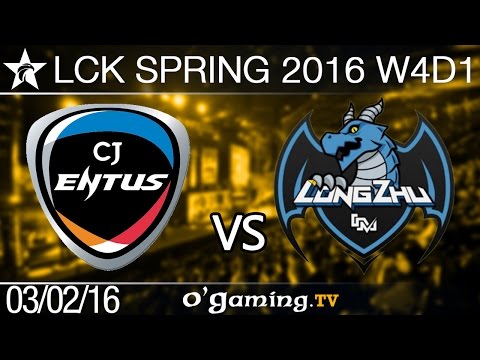CJ Entus vs Longzhu Gaming - LCK Spring 2016 - W4D1