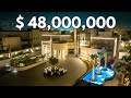 Touring a $48,000,000 DUBAI Mansion With A BATMAN Style Garage!