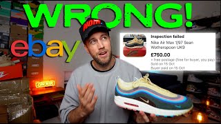 EBAY SNEAKER AUTHENTICATION WRONG!? Authentic sneakers FAILED INSPECTION?