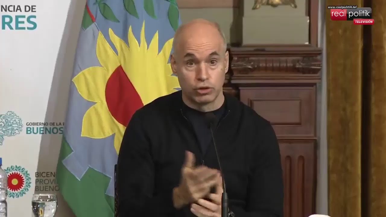 Axel Kicillof y Horacio Rodríguez Larreta analizan la continuidad de la cuarentena