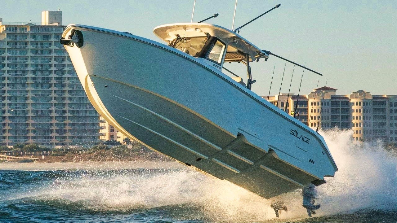 Built for the Battle ! Solace 32 Center Console Hull #1 (Miami Boat Show)