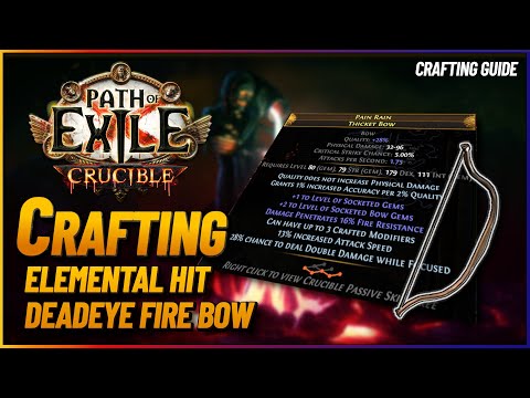 PoE 3.21 - Crafting an Elemental Hit Bow | | Vengeant Cascade Ele Hit Deadeye