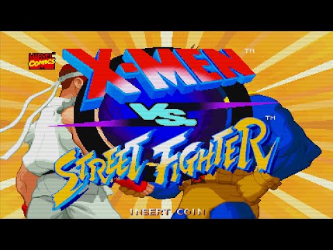 X-Men vs. Street Fighter (Arcade) 【Longplay】