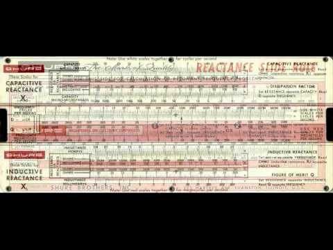 Shure Reactance Slide Rule