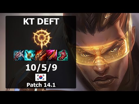 KT Deft Lucian ADC vs Draven| Patch 14.1 KR Challenger