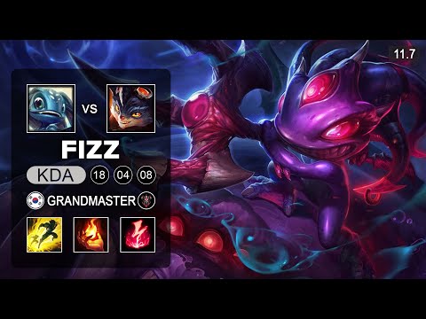 Mango Fish Fizz Mid vs Rumble - KR Grandmaster Patch 11.7