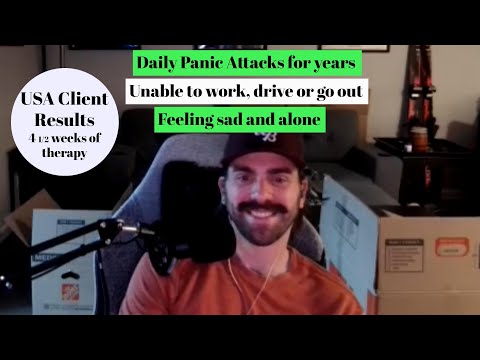 Watch the results of a totally housebound panic attack client after just 4 weeks of working with me