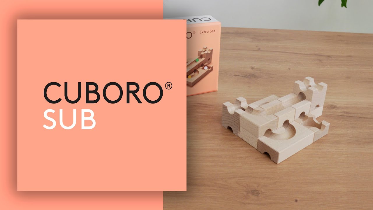 Cuboro Kugelbahn Zubehör Sub Extra Set für clevere Unterführungen Cuboro Kugelbahn Zubehör Sub Extra Set für clevere Unterführungen