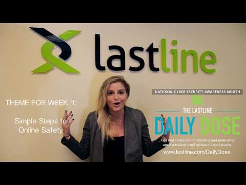 Advice From the #Malware Experts - #CyberAware Daily Dose Week 1: Simple Steps to Online Safety