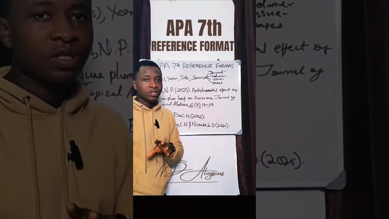 APA 7th Reference style. full video attached here #education #research