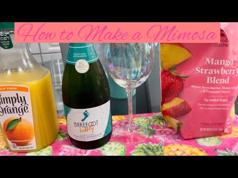 How to make the BEST Mimosa at Home|Classic Mimosa Recipe|Quick and Easy Cocktail 🍹