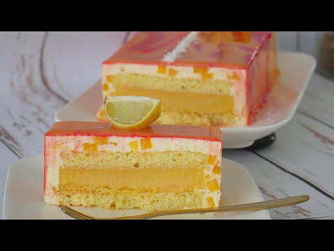Entremet Exotique : Passion Vanille Mangue Coco (Recette Génoise Moelleuse Coco)