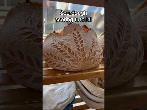 Sourdough batard scoring idea #sourdoughscoring #sourdoughbread #sourdoughlove