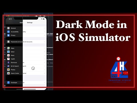 Enable Dark mode in iOS Simulator - xcode 11.4