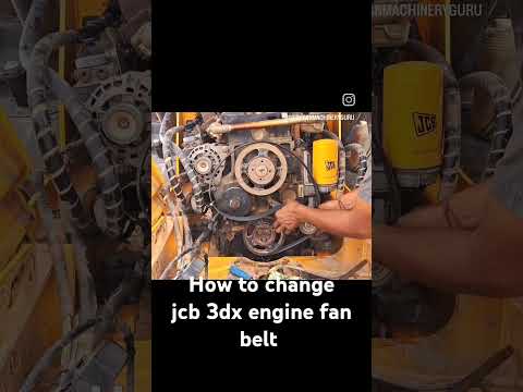 jcb 3dx fan belt change kaise kre
