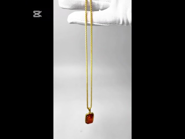 قوافل سلسال من قطعة كهرمان ابو وردة طبيعي Bra0005