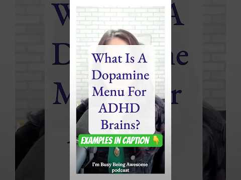 Examples below!👇 Boost Your Focus with a Dopamine Menu! #ADHD #Dopamine #adhdwomen