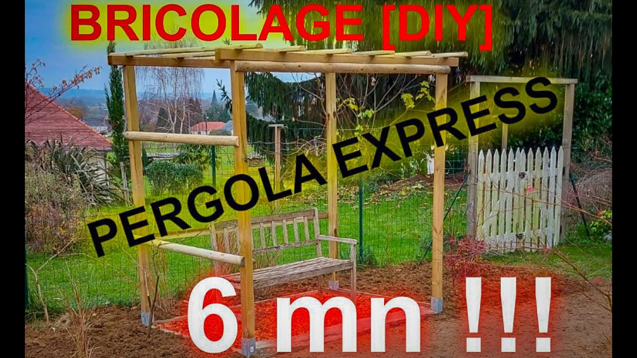 Construction pergola de jardin en 6 mn ! [Version courte]