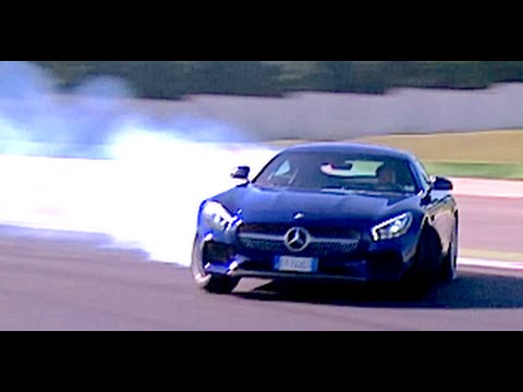 2015 NEW MERCEDES-AMG GT S AND CLA 45 AMG SHOOTING BRAKE - TEST ON TRACK SHOW ONLY SOUND