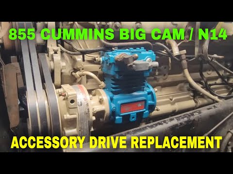 PETERBILT 855 BIG CAM CUMMINS ACCESSORY DRIVE REPLACEMENT