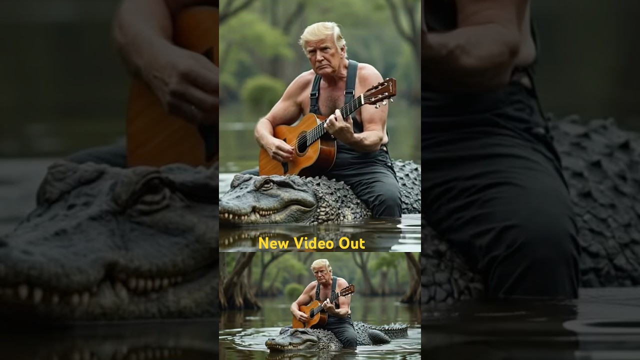 Trump Rides an Alligator