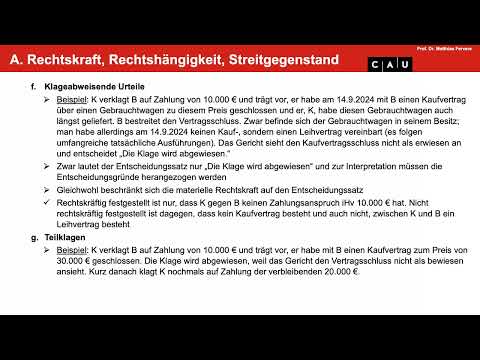 Vertiefung ZPO Erkenntnisverfahren – Folge 02 (Subjektive Grenzen der Rechtskraft)
