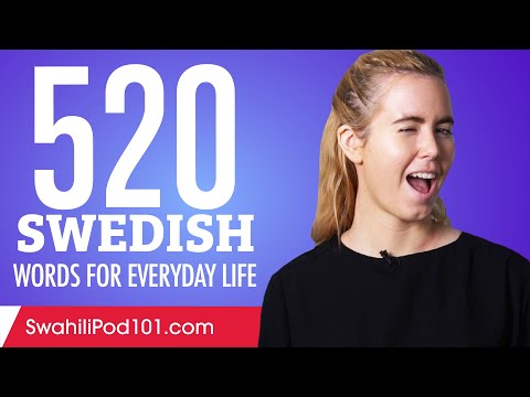 520 Swedish Words for Everyday Life - Basic Vocabulary #26