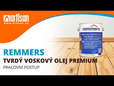 Remmers Tvrdý voskový olej PREMIUM - pracovní postup