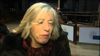 Arrival and doorstep by Stefania Giannini at the EYCS Coucil