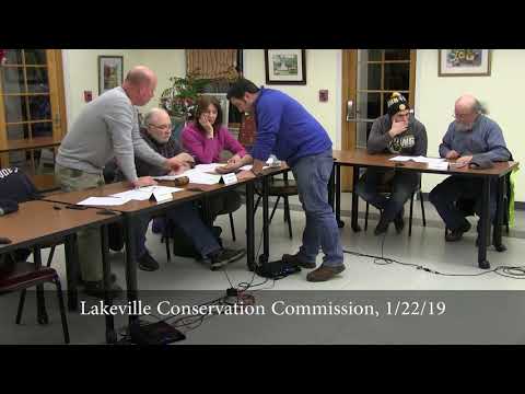 Lakeville Conservation Commission, 1/22/19