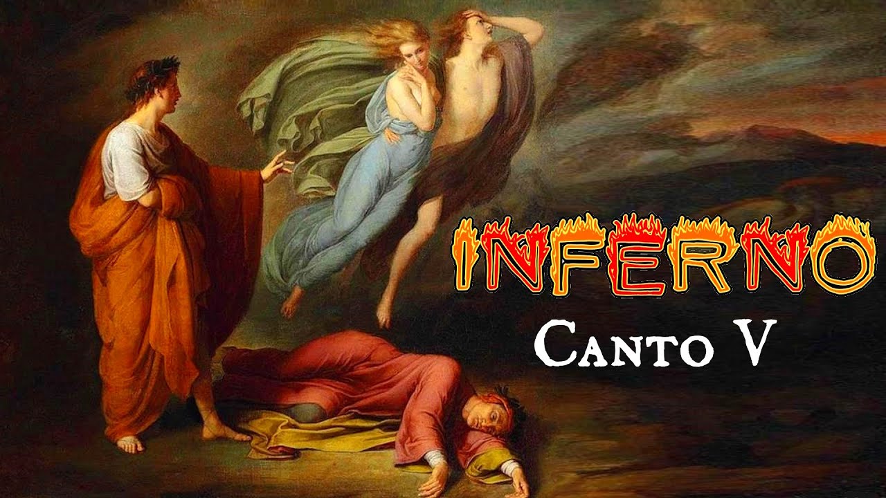 📖🔥 INFERNO, Canto Quinto V - I Lussuriosi - Paolo e Francesca 🕊💘🕊 (Divina Commedia, Dante Alighieri)