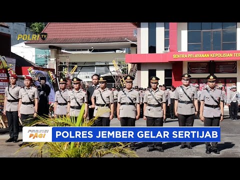 KAPOLRES JEMBER PIMPIN SERTIJAB PEJABAT UTAMA &amp; KAPOLSEK ROTASI PENGUATAN ORGANISASI POLRI
