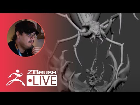 Creating a 3D Spider Attack Scene - Enter the ZBHO Dojo - Spicer McLeroy - ZBrush 2021
