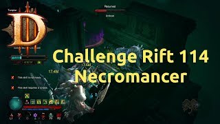 Diablo 3 - Challenge Rift - Challenge 114 - Necromancer - Completed