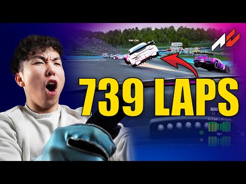 My First 24h RACE in Assetto Corsa Competizione was Absolutely CHAOTIC