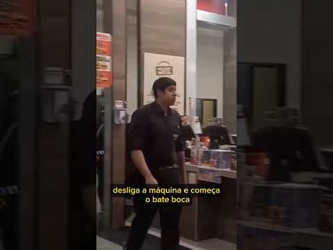 RAPAZ ENCHENDO GALÃO COM REFRI NO BK  #youtubeshorts #react