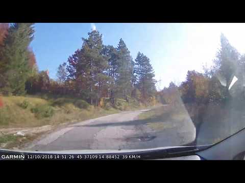 DRIVE #325: Zalesina-Stari Laz-Mrkopalj-Begovo Razdolje (Croatia) (timelapse 4x) *Read Description*