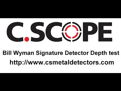 Bill Wyman Signature Detector depth test