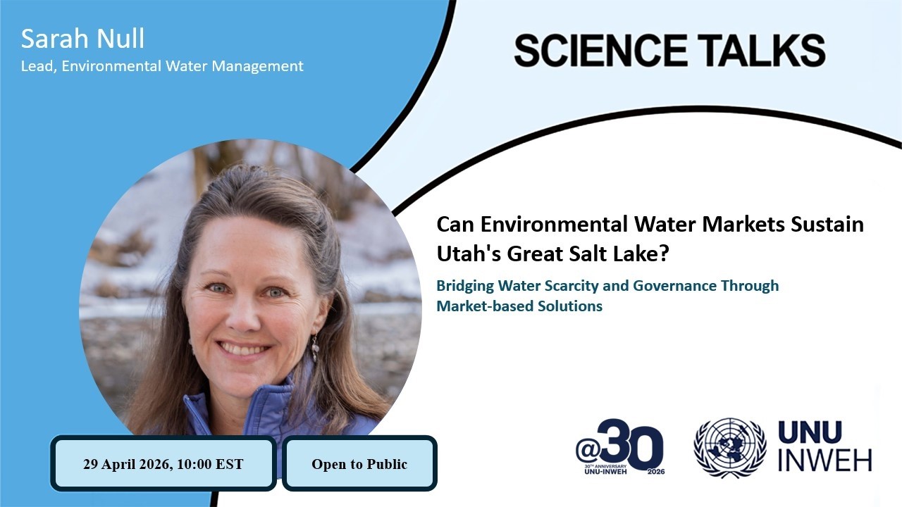 SCIENCE TALK: Can environmental water markets sustain Utah’s Great Salt Lake