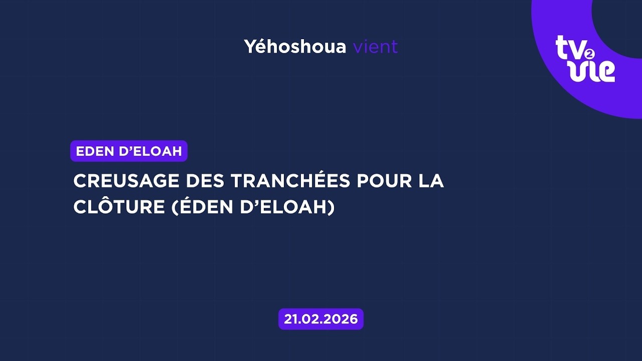 Thumbnail of video: Creusage des tranchées pour la clôture ( Éden d’Eloah )