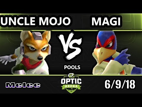 Optic Arena SSBM - Magi (Falco) Vs. Uncle Mojo (Fox) Smash Melee Pools